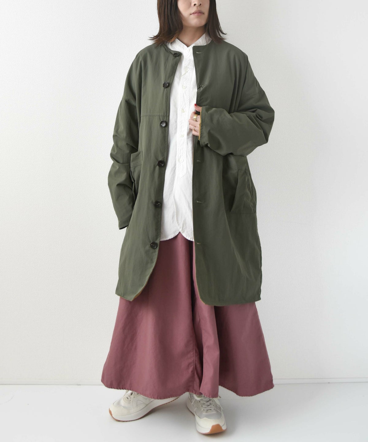 KAKELA&TRANQUIL｜撥水ナイロン×ツイルリバーシブルジャケット [[12410-096-20]][D]