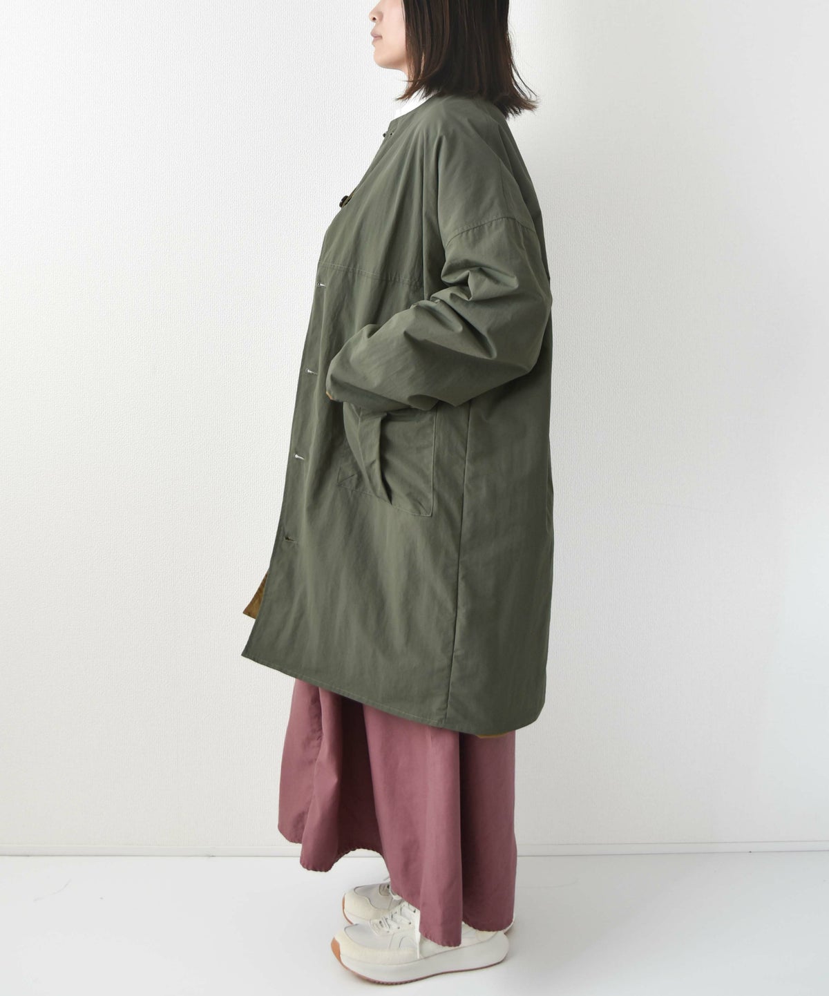 KAKELA&TRANQUIL｜撥水ナイロン×ツイルリバーシブルジャケット [[12410-096-20]][D]
