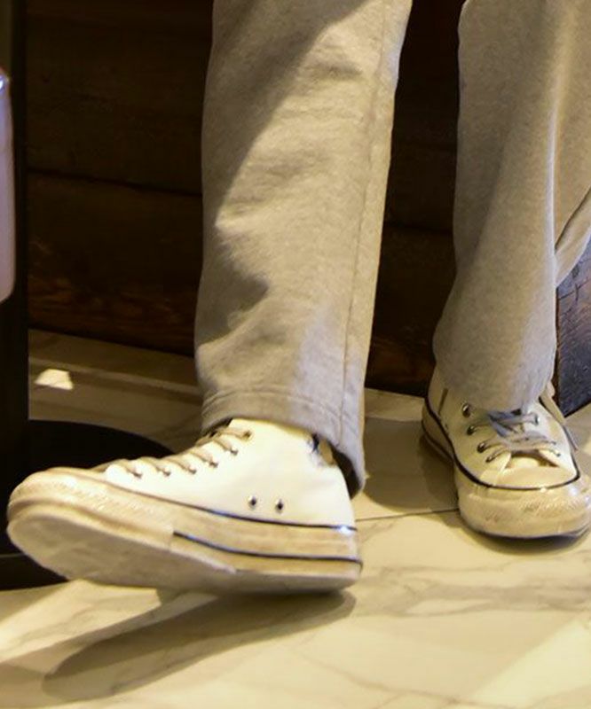 CONVERSE｜オールスター エイジドAG／ペイント入りハイカットスニーカー [[31314081]][C]