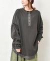 IN THE MARKET｜ピグメント裏毛ヘンリーネック前後2wayプルオーバー [[9280-42]][C]