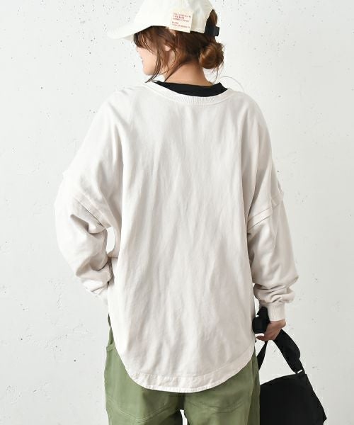 IN THE MARKET｜ピグメント裏毛ヘンリーネック前後2wayプルオーバー [[9280-42]][C]