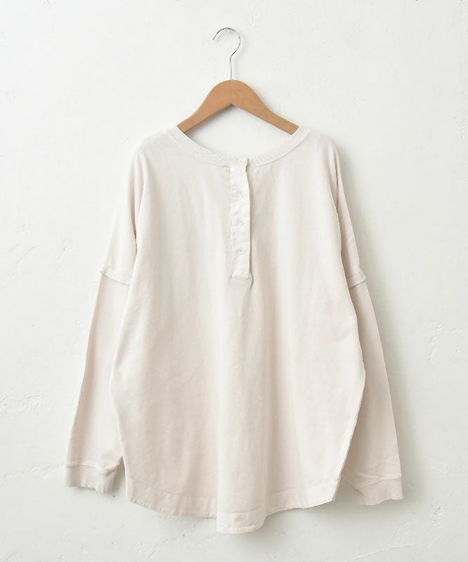 IN THE MARKET｜ピグメント裏毛ヘンリーネック前後2wayプルオーバー [[9280-42]][C]