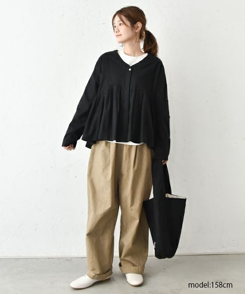 VENT BLANC｜Vネックタックギャザーブラウス [[VB251307]][C]