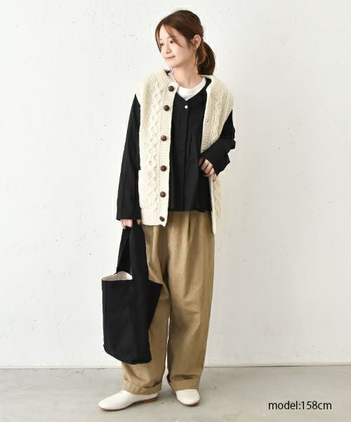 VENT BLANC｜Vネックタックギャザーブラウス [[VB251307]][C]