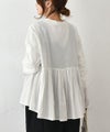 VENT BLANC｜Vネックタックギャザーブラウス [[VB251307]][C]