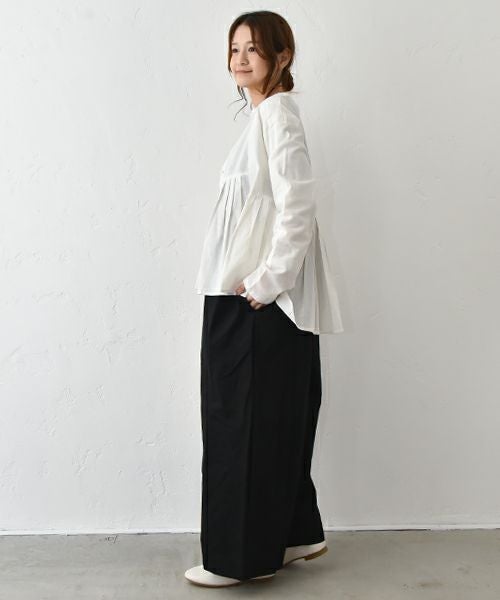 VENT BLANC｜Vネックタックギャザーブラウス [[VB251307]][C]