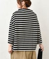 NARU｜ボーダーモックネックカットソー [[650210]][C]