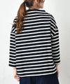NARU｜ボーダーモックネックカットソー [[650210]][C]