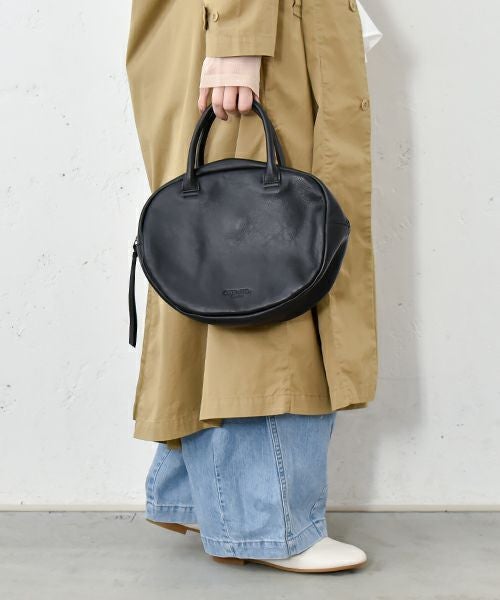 ONEPAIRED｜カウレザーオーバルボストン [[51078]][C]