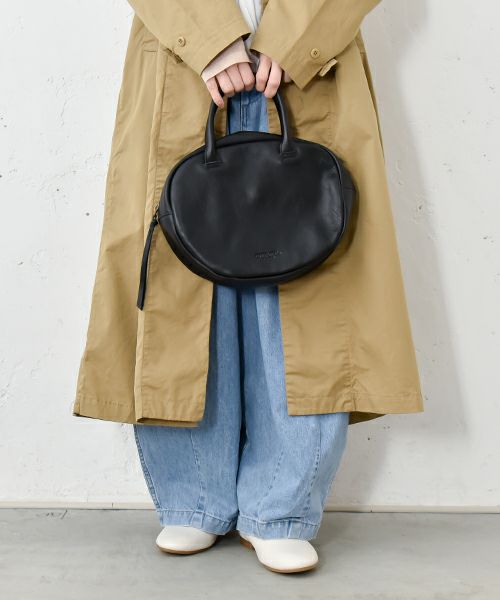 ONEPAIRED｜カウレザーオーバルボストン [[51078]][C]