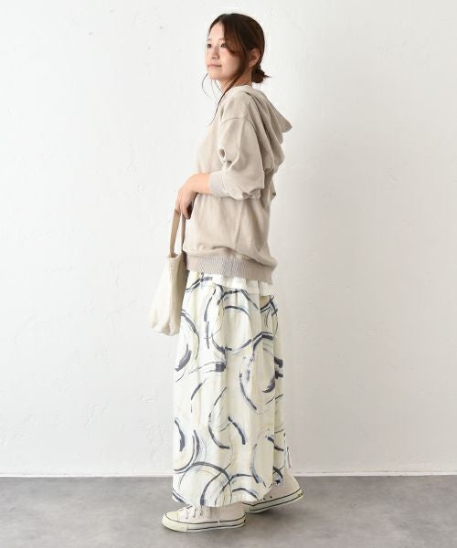 08Mab｜フード付綿麻ニット [[CF-225RT140]][C]