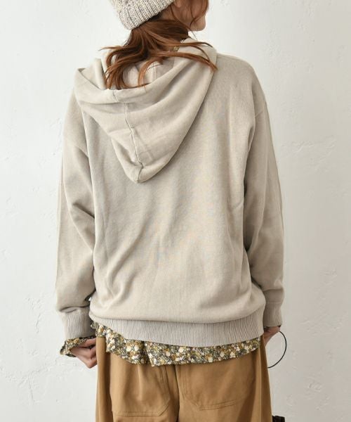 08Mab｜フード付綿麻ニット [[CF-225RT140]][C]
