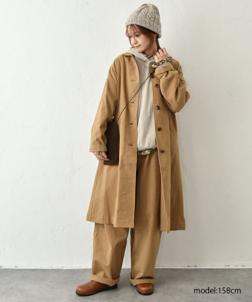 08Mab｜フード付綿麻ニット [[CF-225RT140]][C]