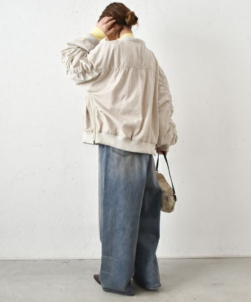 HUMS｜袖ギャザーブルゾン [[141024]][C]