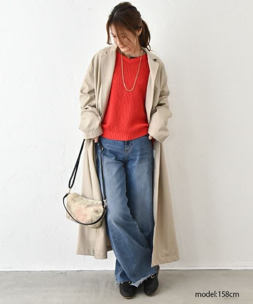 HUMS｜ロングトッパーコート [[HUM-053]][C]