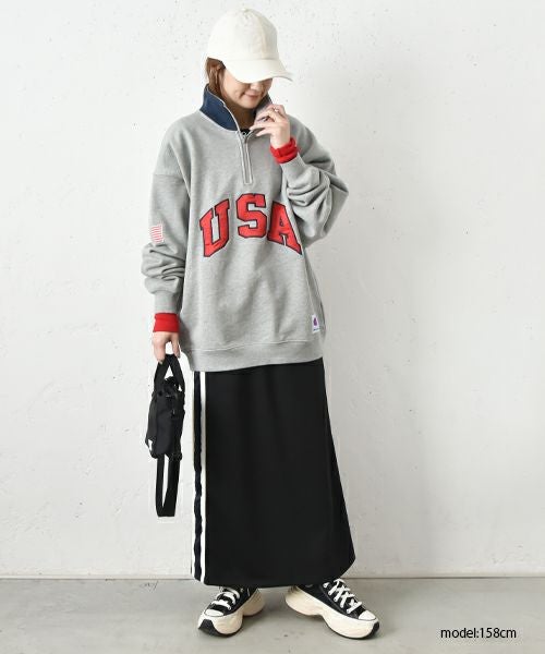  IN THE MARKET｜トラックラインスカート [[C-2343]][C]