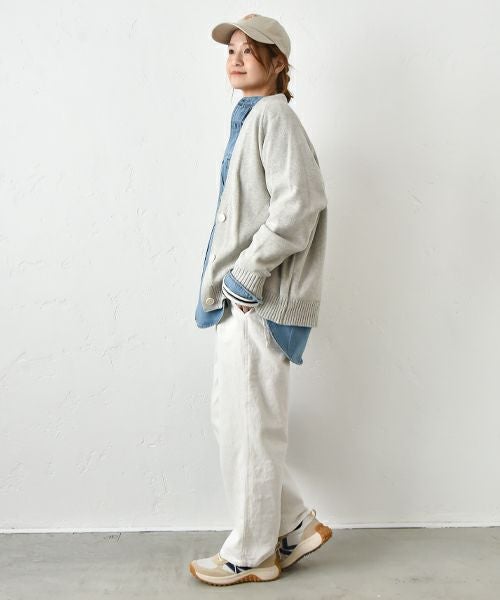 Our.｜綿ニットVネックカーデ [[Ou-CD-03]][C]