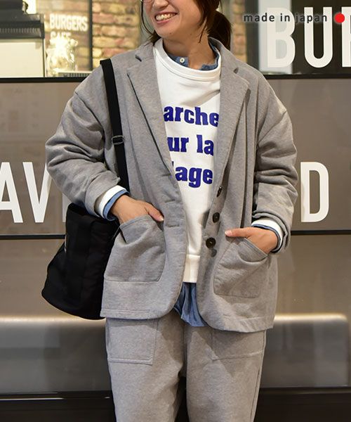 her.｜テーラードスウェットジャケット [[CE3JK250101]][C]