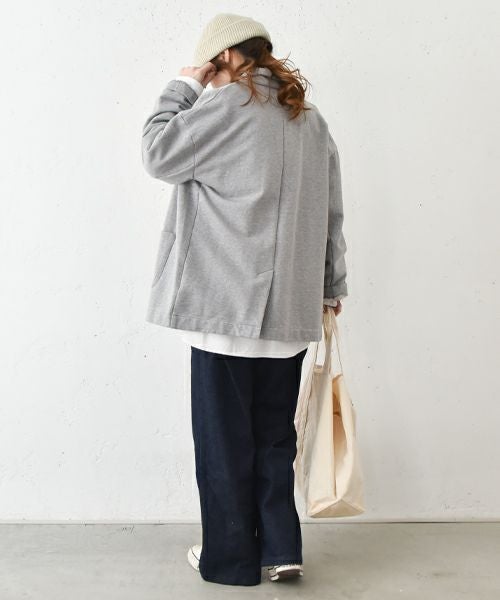 her.｜テーラードスウェットジャケット [[CE3JK250101]][C]