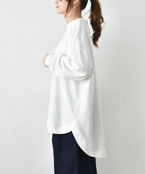 hagumu｜後ろヘンリーカットソー [[80011242]][C]