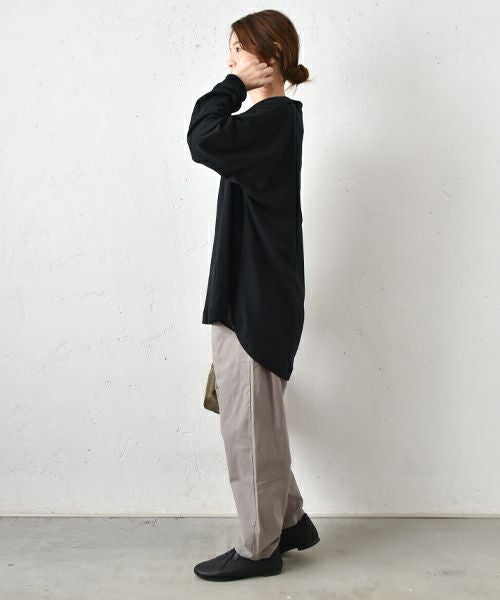 hagumu｜後ろヘンリーカットソー [[80011242]][C]