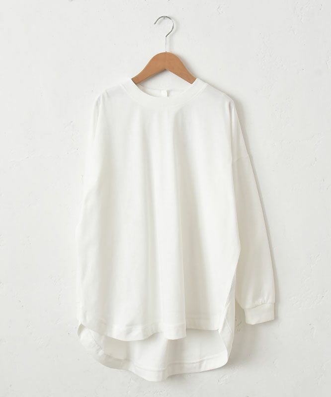 hagumu｜後ろヘンリーカットソー [[80011242]][C]