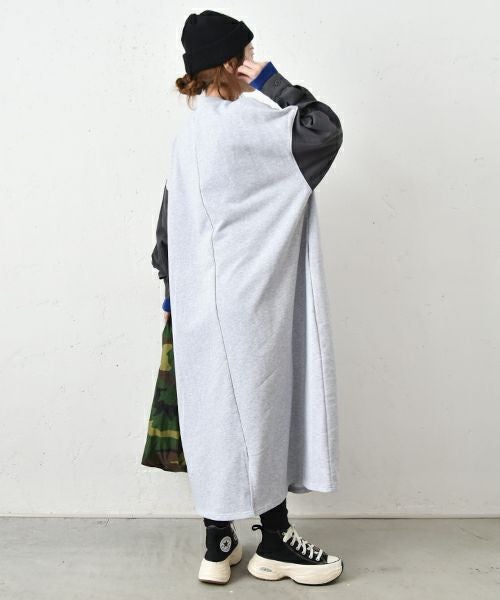 IN THE MARKET｜袖デザインスウェットワンピース [[IN-088]][C]