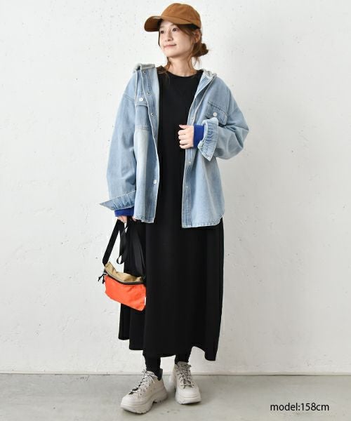 IN THE MARKET｜袖デザインスウェットワンピース [[IN-088]][C]