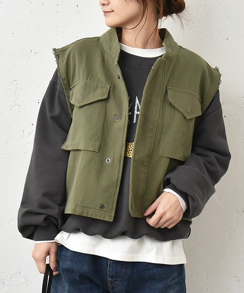 IN THE MARKET｜ミリタリーベスト×モッズコート [[C-2342]][C]