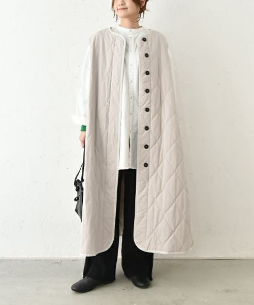 hagumu｜キルティングロングベスト [[hag-127]][C] | ma28 ONLINE STORE