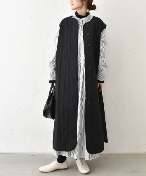 hagumu｜キルティングロングベスト [[hag-127]][C] | ma28 ONLINE STORE