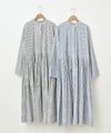OMEKASI｜タック前開きストライプワンピース [[hag-111-3]]