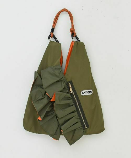 新品☆ RISLEY×OUTDOOR PRODUCTSトライアングルフリルバッグ RISLEY×OUTDOOR PRODUCTS】miniトライアングルフリルバッグ | AND ON