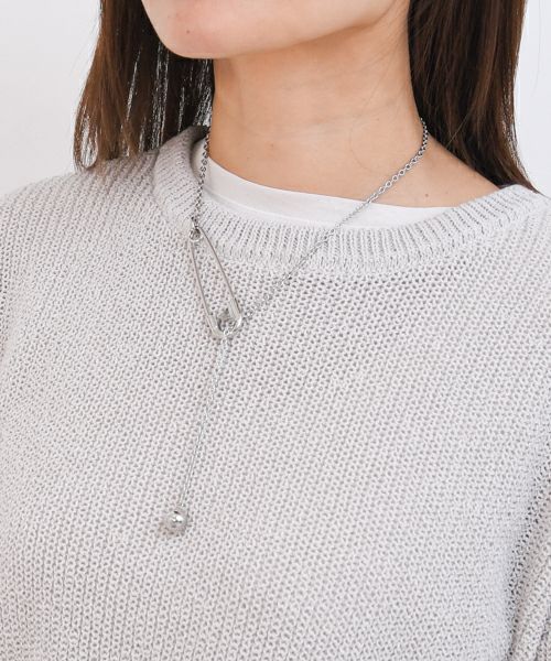 Sea'ds mara｜2way safety pin necklace [[24A1-10]][F] | ma28 ONLINE