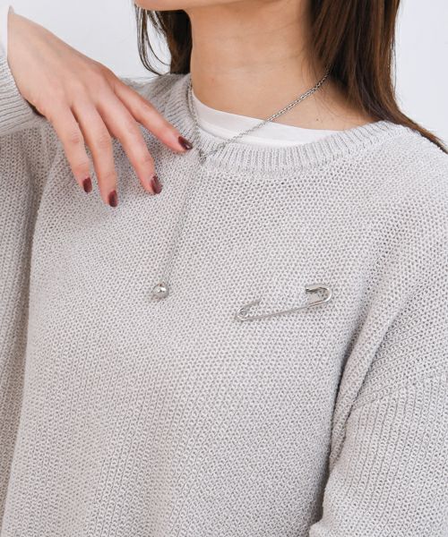 Sea'ds mara｜2way safety pin necklace [[24A1-10]][F] | ma28 ONLINE