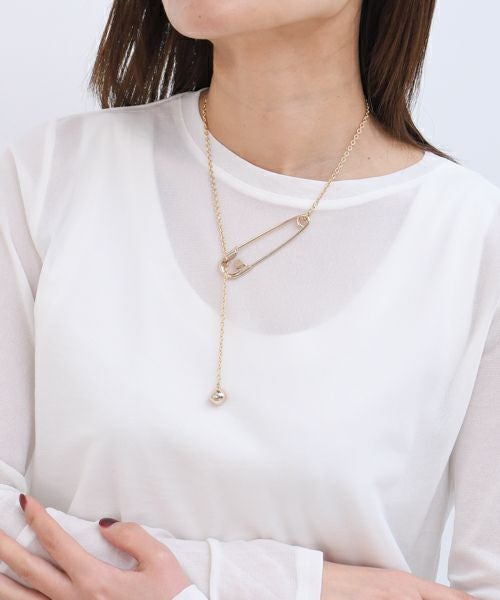 Sea'ds mara｜2way safety pin necklace [[24A1-10]][F] | ma28 ONLINE