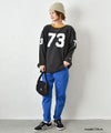 Champion｜3/4スリーブ フットボールロゴロンTシャツ [[C3-B406]][C]