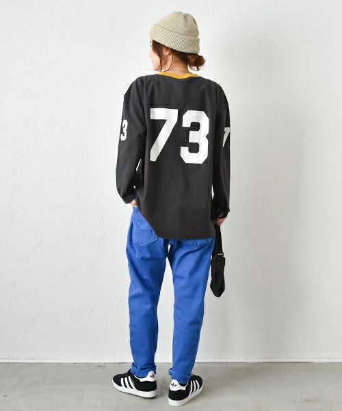Champion｜3/4スリーブ フットボールロゴロンTシャツ [[C3-B406]][C]