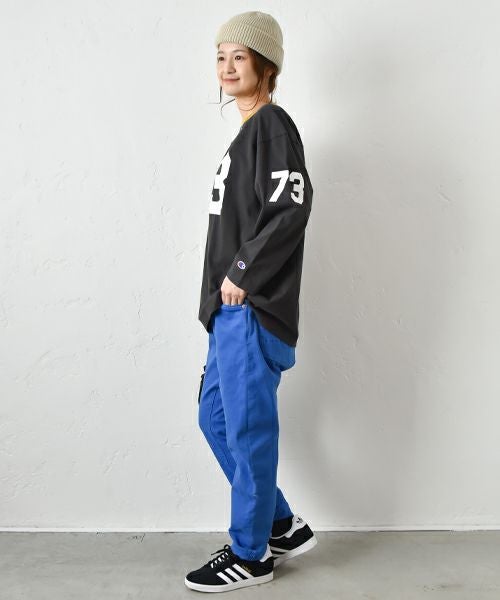 Champion｜3/4スリーブ フットボールロゴロンTシャツ [[C3-B406]][C]