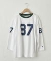 Champion｜3/4スリーブ フットボールロゴロンTシャツ [[C3-B406]][C]