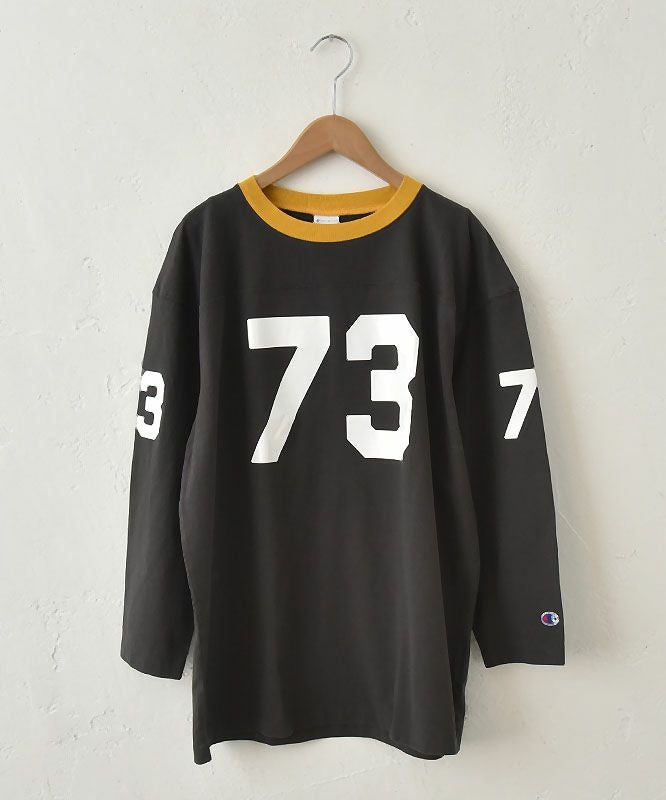 Champion｜3/4スリーブ フットボールロゴロンTシャツ [[C3-B406]][C]