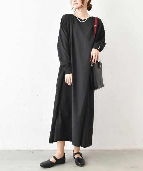 4sii mill｜衿ぐりタックデザインワンピース [[4sm-120HF03]][C]