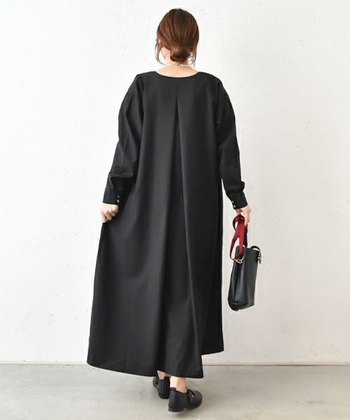 4sii mill｜衿ぐりタックデザインワンピース [[4sm-120HF03]][C]