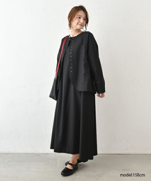 4sii mill｜衿ぐりタックデザインワンピース [[4sm-120HF03]][C]