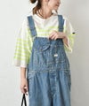 DENIM&DUNGAREE｜テンジクボーダープリントTEE [[22520417]][C]