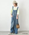 DENIM&DUNGAREE｜テンジクボーダープリントTEE [[22520417]][C]
