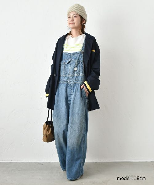 DENIM&DUNGAREE｜テンジクボーダープリントTEE [[22520417]][C]