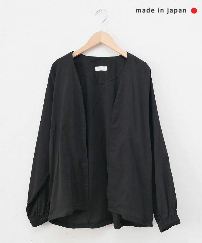 prit｜リネンレーヨンストレッチトッパーコクーンジャケット [[P91507]][C]