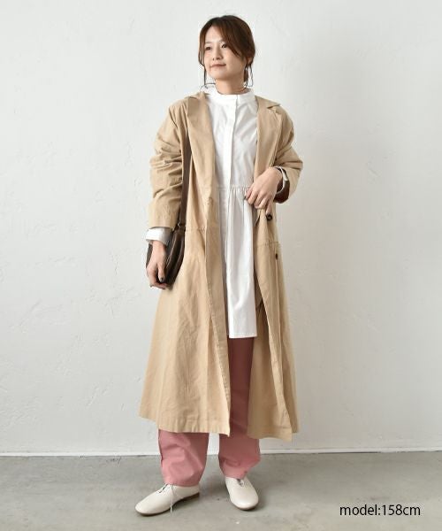 hagumu｜スタンドカラーシャツチュニック [[32120A332]][C]