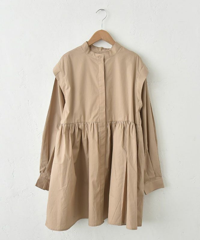 hagumu｜スタンドカラーシャツチュニック [[32120A332]][C]